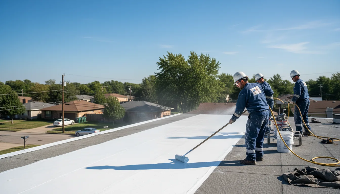 Commercial roof coating in Alma, GA near me